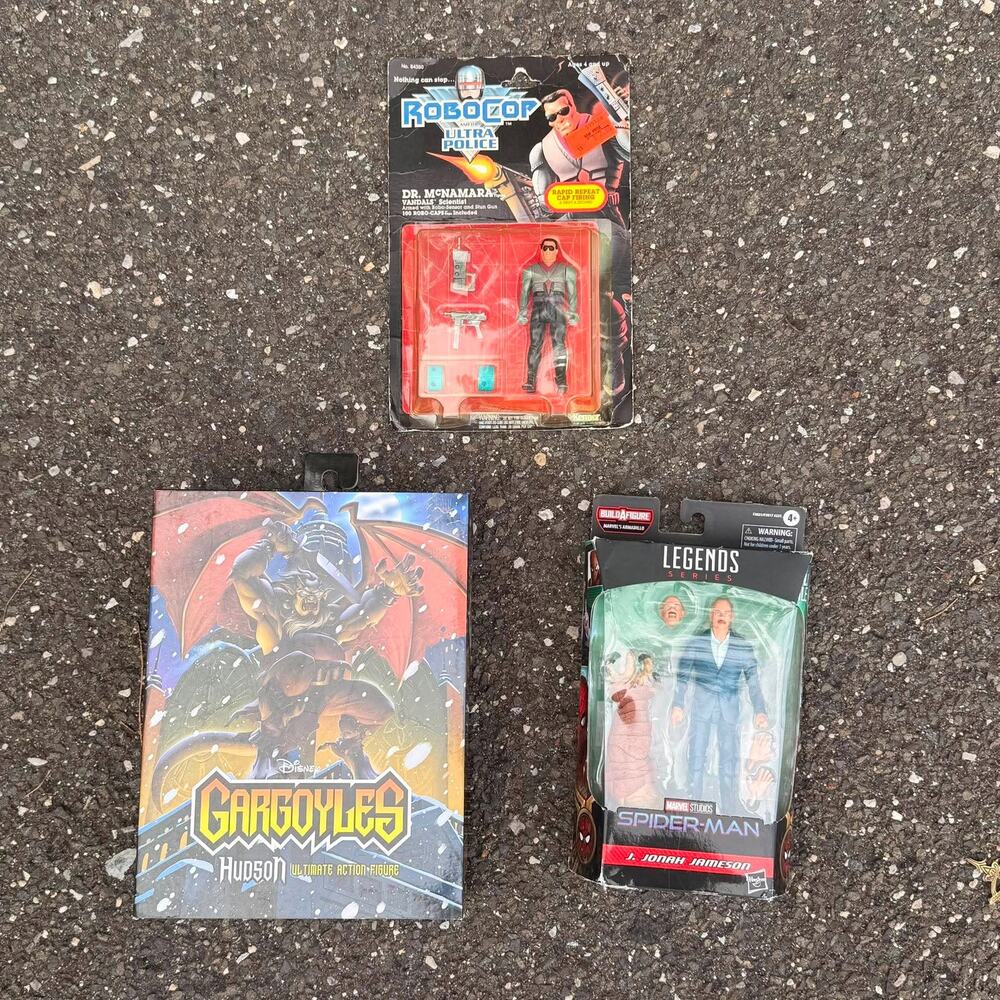 Action Figure Lot: Vintage RoboCop, NECA Gargoyles Hudson, Marvel Legends
